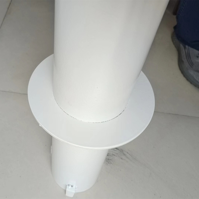 Penghalang Parkir Keamanan Baja Post Bollard Dengan Pita Reflektif